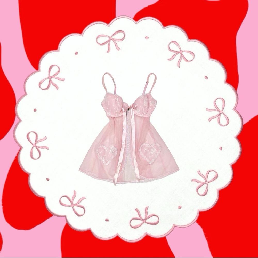 pink frilly cami top by a.b.s. 🎀